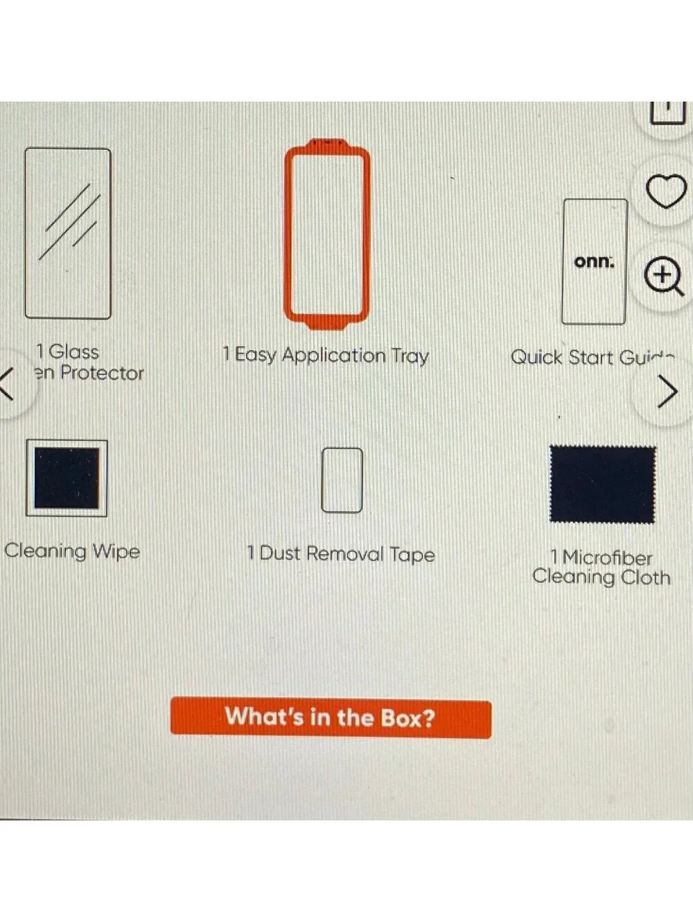 Onn Impact Resistant Glass Screen Protector for iPhone 16 Plus